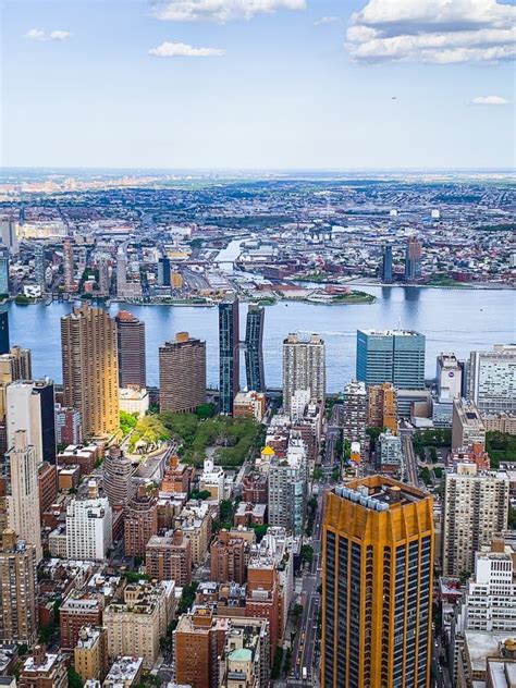 New York City Skyline Aerial View Editorial Photography - Image of ...