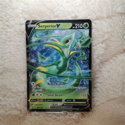 Pokemon Trading Card Game Silver Tempest Serperior V 007 195 Ultra