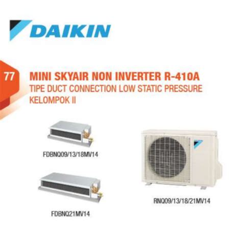 Ac Split Duct Daikin Pk Low Static Daikin Airconditioner