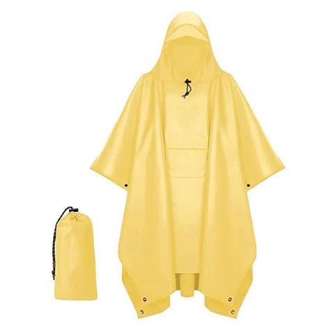 Rain Poncho For Biking Riding Rain Gear With Adjustable Hood PVC