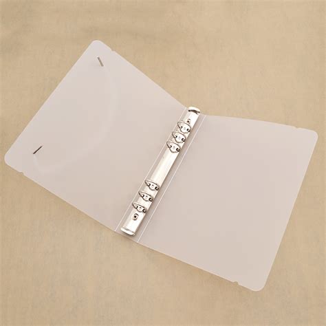 A5 A6 Transparent Clear Binder File Folder Document Paper Holder Office