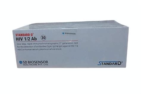 Standard Q Hiv Ab Rapid Test Kit Number Of Reactions Preps Kit