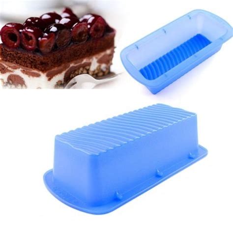 Loaf Pan Rectangle Non Stick Wave Bottom Silicone Mold Bread Cake Loaf