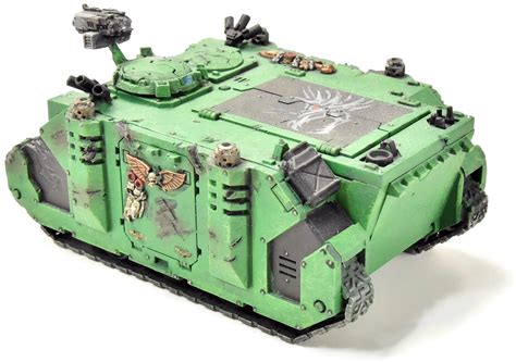 Space Marines Rhino 1 Well Painted Salamanders Warhammer 40k