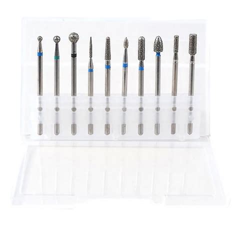 10PC Carbide Nail Drill Bit Gel Remove Polishing Nail Polish Tool nail ...