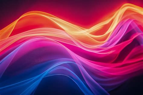 Premium Photo Vibrant Abstract Colorful Waves Background With Smooth