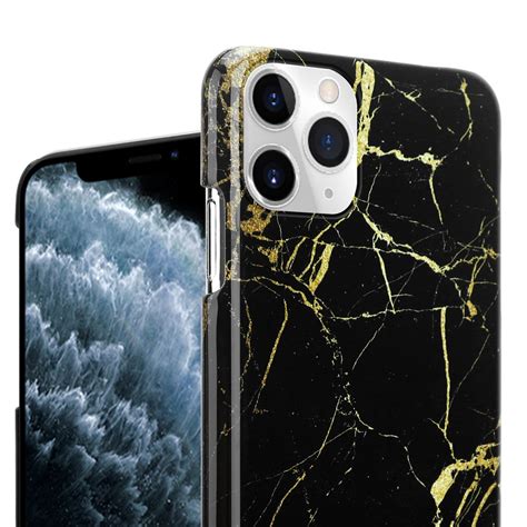 Marmeren Patroon Iphone 11 Pro Hoesje Zwart Phone Factory