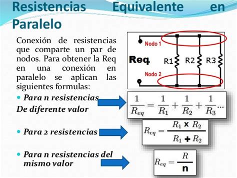 Resistencia Equivalente Conexión De Resistencias En Serie Y Paralelo