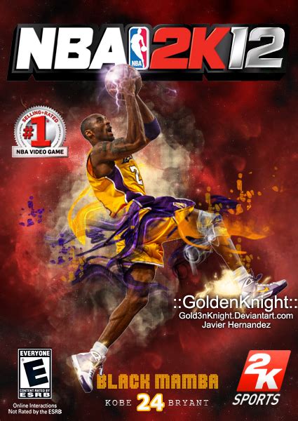 KOBE NBA 2K12 new cover by Golden24Knight on DeviantArt