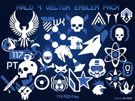 Halo 4 Vector Emblem Pack - Halo Diehards