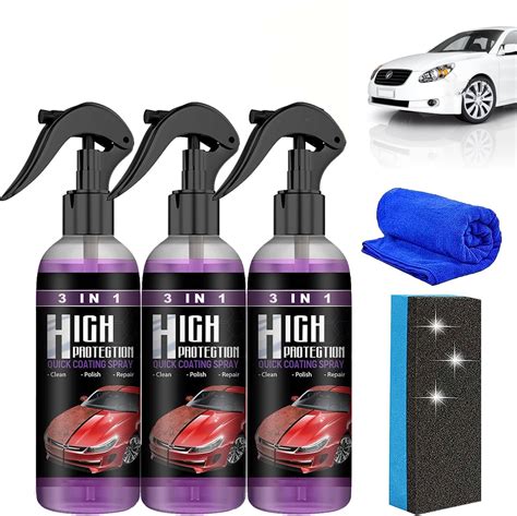 Newbeeoo Car Coating Spray High Protection 3 In 1 Spray 3 In 1 High