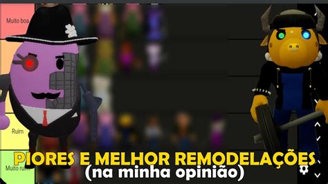 PIGGY PIORES E MELHORES REMODELAÇÕES DAS SKINS na minha opinião