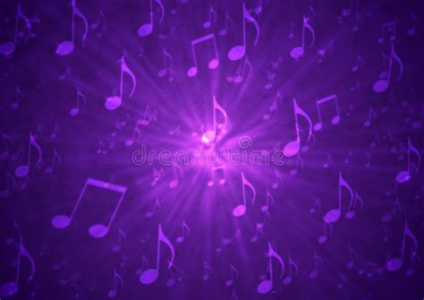 Purple Music Notes Background