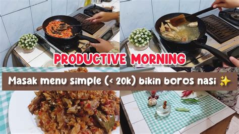 Daily Vlog Cooking Time Aktivitas Irt Di Pagi Hari Masak Menu