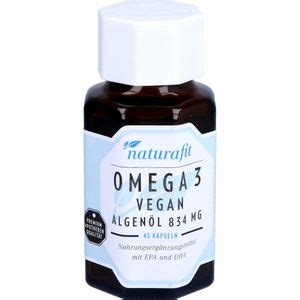 Naturafit Omega Vegan Algen L Mg Kapseln St Ck G