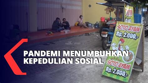 Pandemi Tumbuhkan Kepedulian Sosial Pelukis Dan Penjual Nasi Berbagi