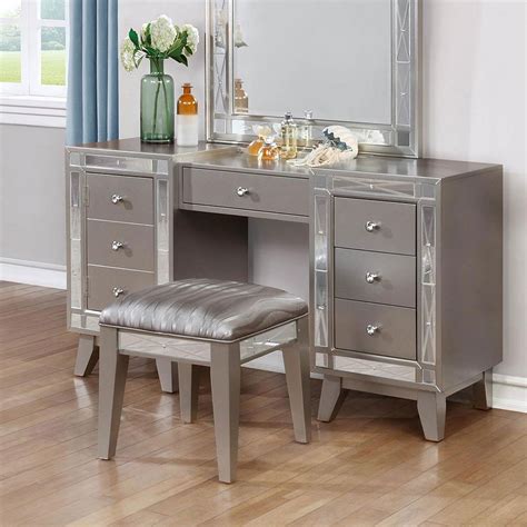 Leighton Vanity Desk W/ Stool Coaster Furniture | Furniture Cart