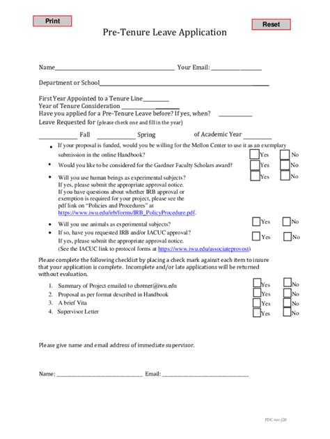 Fillable Online SABBATICAL LEAVE ELIGIBILITY FORMS A And B Fax Email