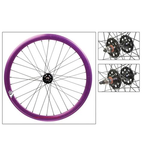 Rueda Trasera Fixie 700 Origin 8 Morado Anodizado Buje Sellado