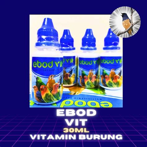 Ebod Vit 30ml Vitamin Burung Anti Stress Vitamin Harian Murai Kacer