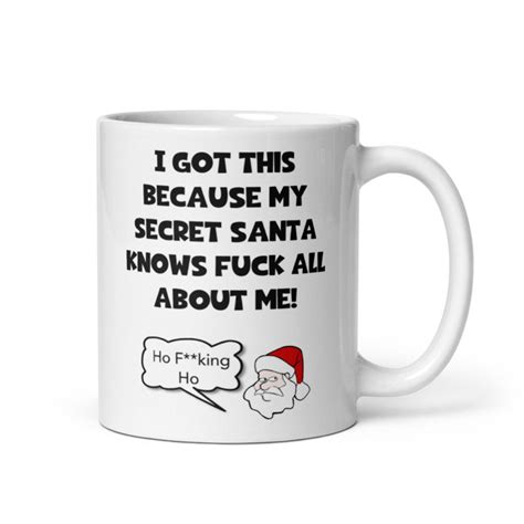 Funny Secret Santa Mug, Joke Secret Santa, Work Secret Santa for Him