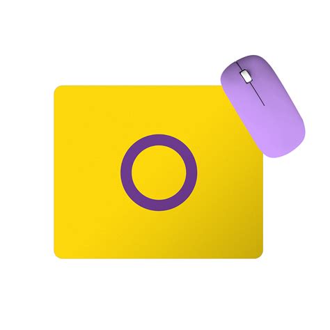 Mouse Pad Bandeira Do Orgulho Intersex Talysma