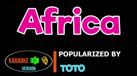 Africa Toto Karaoke Version Video Dailymotion