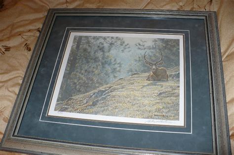 Robert Bateman Mule Deer Resting, limited edition print | Arts ...