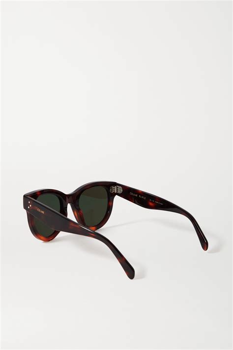 Celine Eyewear Round Frame Tortoiseshell Acetate Sunglasses Net A Porter