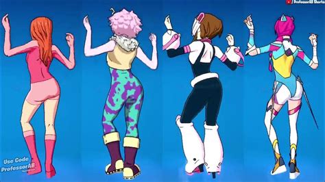 Fortnite Revel Emote With Atom Eve Mina Ashido Ochaco Lexa Skins Thicc 🍑😘😜🔥 ͡° ͜ʖ ͡° Who