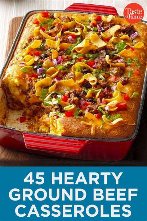 47 Hearty Ground Beef Casseroles Best Hamburger Casserole Recipes