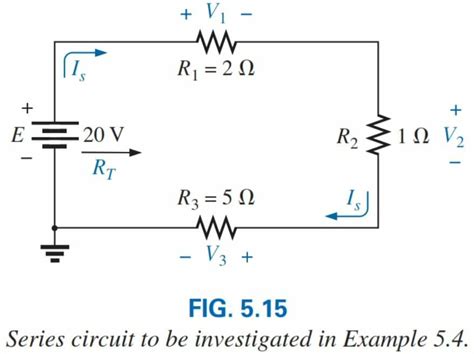 For The Series Circuit In Fig 5 15 A Find The Total Resistance RT B