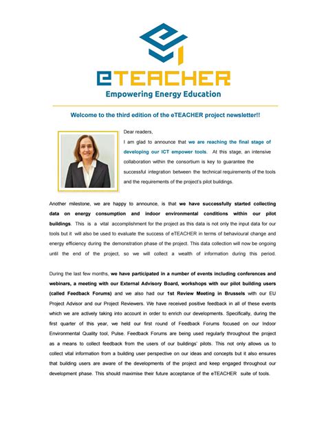 Eteacher Newsletter 3 By Eteacher Project Issuu