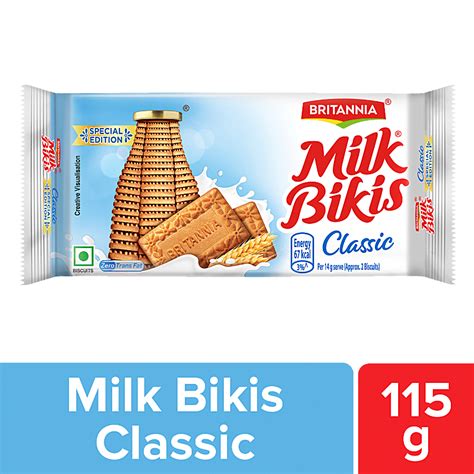 BRITANNIA Milk Bikis Biscuits 540g Cream Sandwiched Crispy Cookies