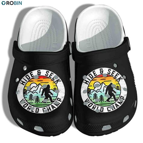 Bigfoot Hide Seek Camping Crocs Classic Clog RobinPlaceFabrics