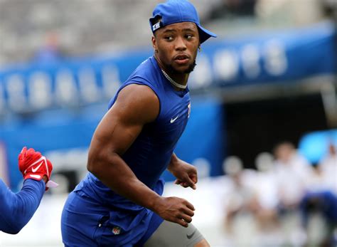 Giants Rb Saquon Barkley Takes Live Hits For First Time National