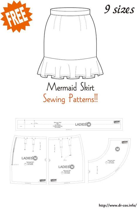 Mermaid Skirt Sewing Pattern