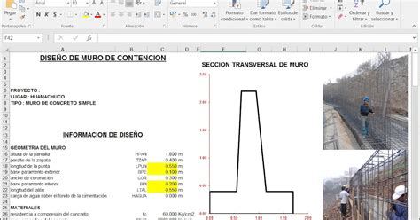 Plantillas Excel Para Ingenieros Civiles Xls Plantilla Excel Para El Calculo Del DiseÑo