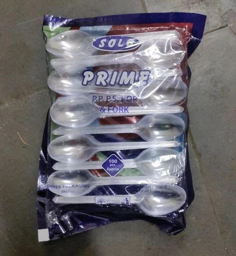 Prime Transparent Disposable Pp Spoon At Rs Packet Plastic