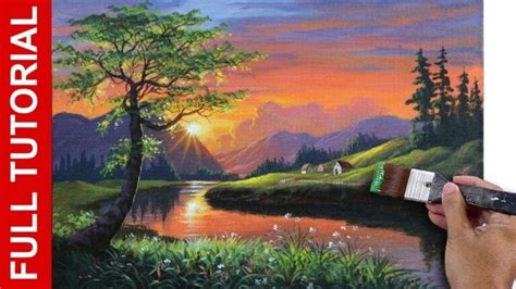 painting tutorials step  step acrylic lessons