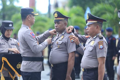 19 Anggota Polres Halmahera Timur Naik Pangkat Tandaseru