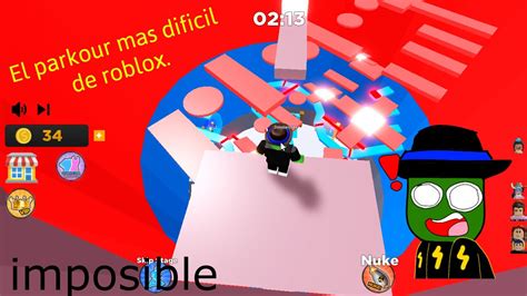 El Parkour Mas Dificil De Roblox Youtube