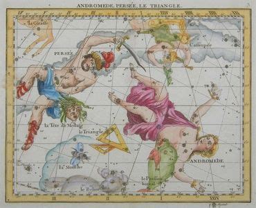 Celestial And Solar Maps Andromede Persee Le Triangle Andromeda