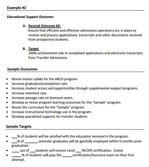 10 Sample Assessment Plan Templates Sample Templates