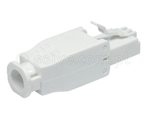 Wtyk RJ45 8P8C Kat 6 UTP Solve Janusz Witwicki Gniazda Modularne