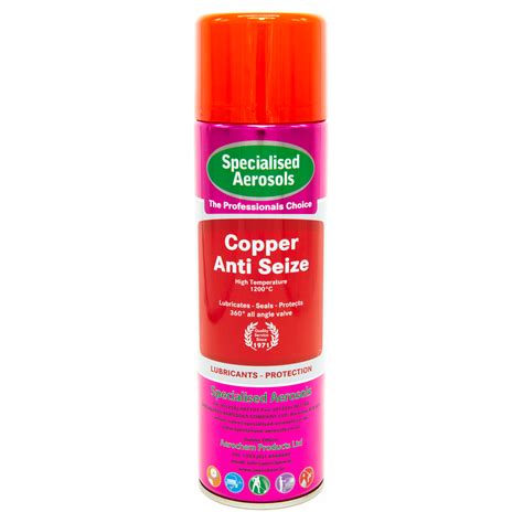 Copper Anti Seize 500ml Aerosol Oilswell Ltd