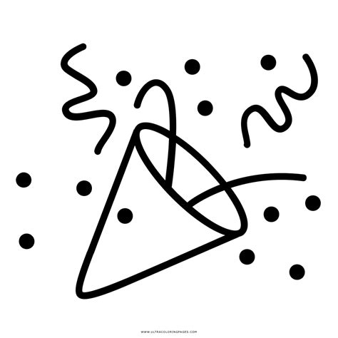 Black And White Confetti Coloring Pages