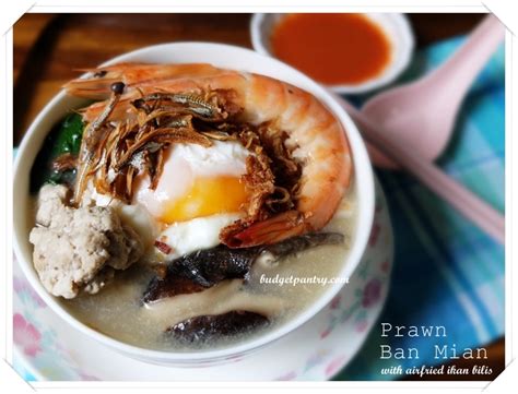 Prawn Ban Mian (Handmade Noodle Soup)