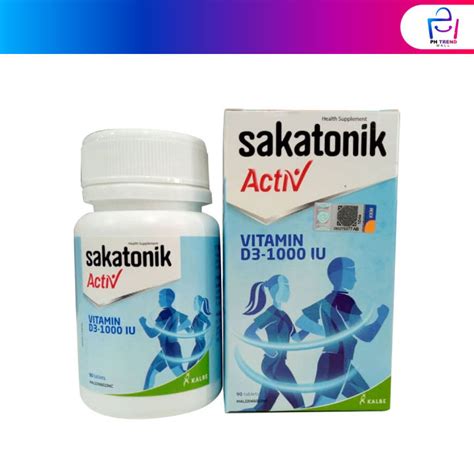 Sakatonik Activ Vitamin D3 1000 IU 90 Tablets Lazada