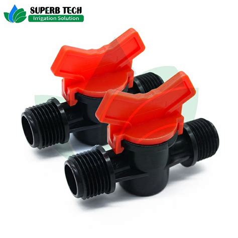 Garden Irrigation System Plastic Mini Control Valve For Drip Tubing